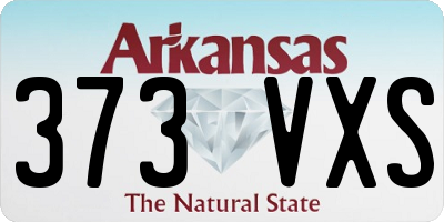 AR license plate 373VXS