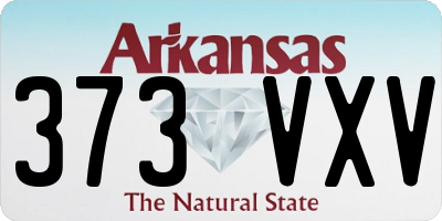 AR license plate 373VXV