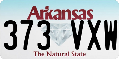 AR license plate 373VXW