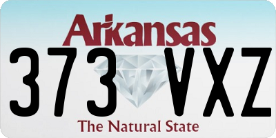 AR license plate 373VXZ