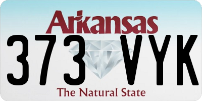AR license plate 373VYK