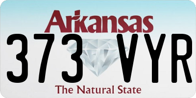 AR license plate 373VYR