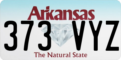 AR license plate 373VYZ