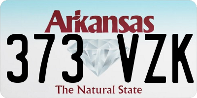AR license plate 373VZK