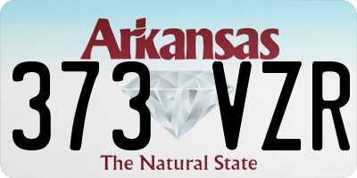 AR license plate 373VZR