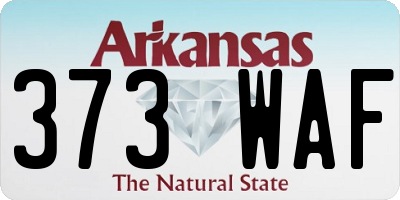 AR license plate 373WAF