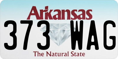 AR license plate 373WAG