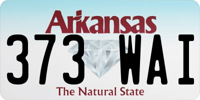 AR license plate 373WAI