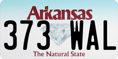 AR license plate 373WAL