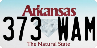 AR license plate 373WAM