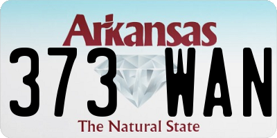 AR license plate 373WAN