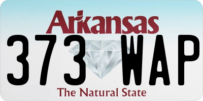 AR license plate 373WAP