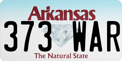 AR license plate 373WAR