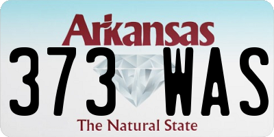 AR license plate 373WAS