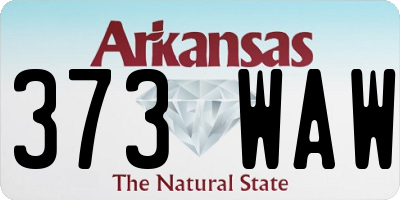 AR license plate 373WAW