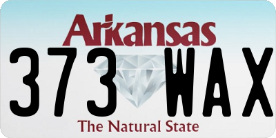 AR license plate 373WAX