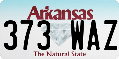 AR license plate 373WAZ