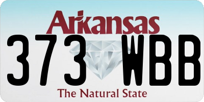 AR license plate 373WBB