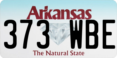 AR license plate 373WBE