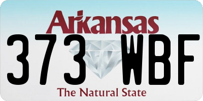 AR license plate 373WBF