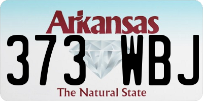 AR license plate 373WBJ