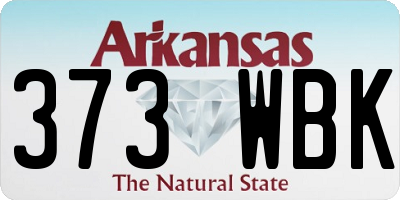 AR license plate 373WBK