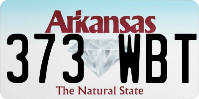 AR license plate 373WBT