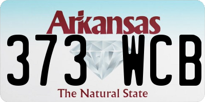 AR license plate 373WCB