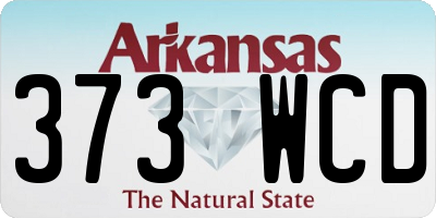 AR license plate 373WCD