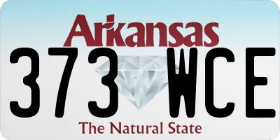AR license plate 373WCE