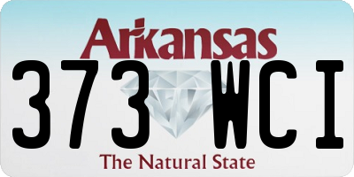 AR license plate 373WCI