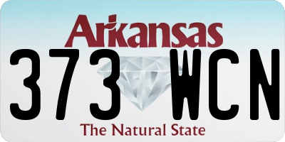 AR license plate 373WCN