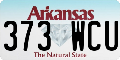 AR license plate 373WCU
