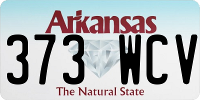 AR license plate 373WCV