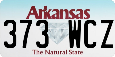 AR license plate 373WCZ