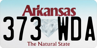 AR license plate 373WDA
