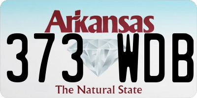 AR license plate 373WDB