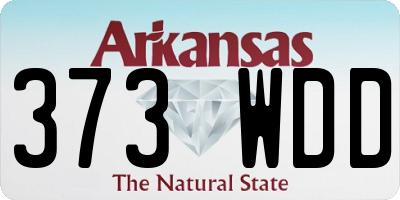 AR license plate 373WDD