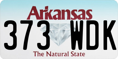 AR license plate 373WDK