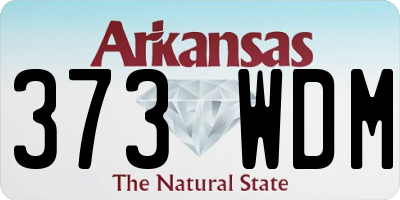 AR license plate 373WDM
