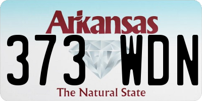 AR license plate 373WDN