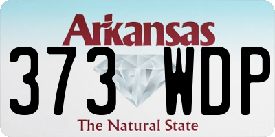 AR license plate 373WDP