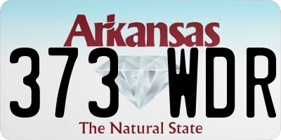 AR license plate 373WDR