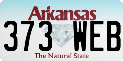 AR license plate 373WEB