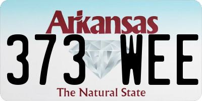 AR license plate 373WEE