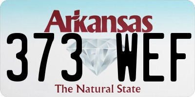AR license plate 373WEF