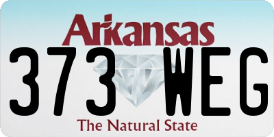 AR license plate 373WEG