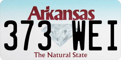 AR license plate 373WEI