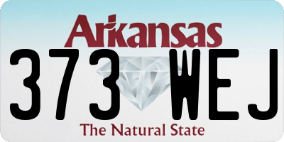 AR license plate 373WEJ