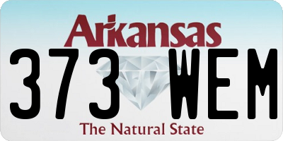 AR license plate 373WEM